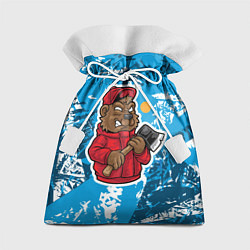 Мешок для подарков Медведь дровосек, цвет: 3D-принт