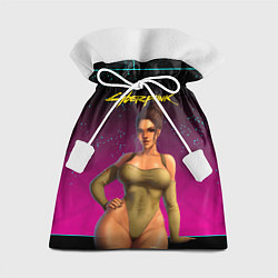 Мешок для подарков Sexy сyberpunk Panam 18, цвет: 3D-принт