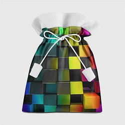 Подарочный мешок Colored Geometric 3D pattern