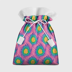 Мешок для подарков Тай-дай, яркие пятна, цвет: 3D-принт