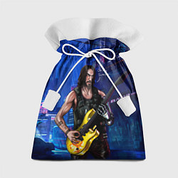 Мешок для подарков Гитарист Johnny cyberpunk2077, цвет: 3D-принт