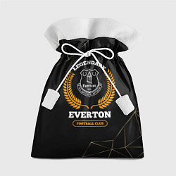 Мешок для подарков Лого Everton и надпись Legendary Football Club на, цвет: 3D-принт