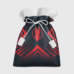 Мешок для подарков Красный Символ Dead Space на темном фоне со стрелк, цвет: 3D-принт