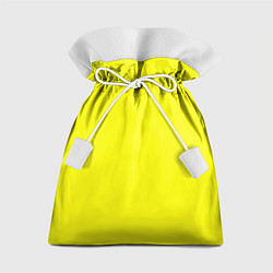 Подарочный мешок Однотонный неоновый лимонный желтый тон