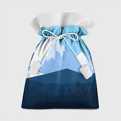 Мешок для подарков Горы, лес, канатная дорога, цвет: 3D-принт