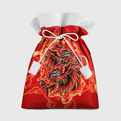 Мешок для подарков Огненные лисы, цвет: 3D-принт