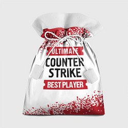 Мешок для подарков Counter Strike: красные таблички Best Player и Ult, цвет: 3D-принт