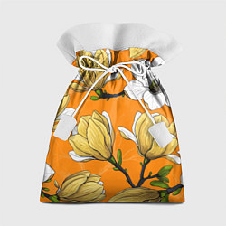 Подарочный мешок Удивительные летние тропические цветы с нераскрывш