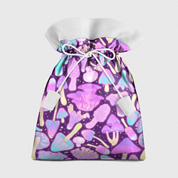 Мешок для подарков Неоновые грибочки, цвет: 3D-принт