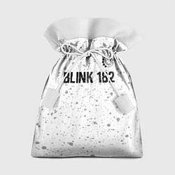 Мешок для подарков Blink 182 Glitch на светлом фоне, цвет: 3D-принт