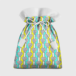 Подарочный мешок Striped multicolored pattern with hearts