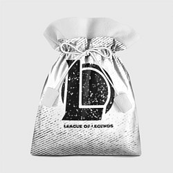 Мешок для подарков League of Legends с потертостями на светлом фоне, цвет: 3D-принт