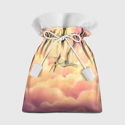 Мешок для подарков Птеродактиль в облаках, цвет: 3D-принт