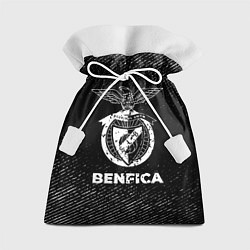 Мешок для подарков Benfica с потертостями на темном фоне, цвет: 3D-принт