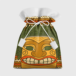 Мешок для подарков Polynesian tiki CONFUSED, цвет: 3D-принт