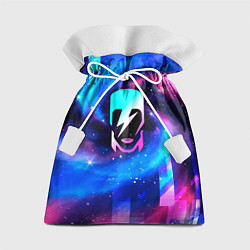 Мешок для подарков David Bowie неоновый космос, цвет: 3D-принт