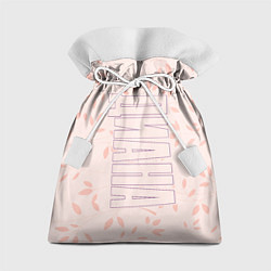 Мешок для подарков Диана по-вертикали с розовым фоном, цвет: 3D-принт
