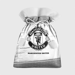 Мешок для подарков Manchester United sport на светлом фоне, цвет: 3D-принт