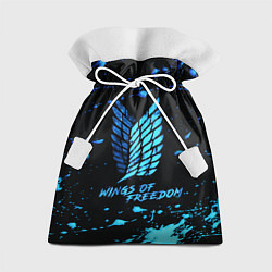 Мешок для подарков Attack on Titan wings of freedom - neon, цвет: 3D-принт