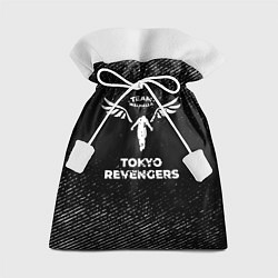 Мешок для подарков Tokyo Revengers с потертостями на темном фоне, цвет: 3D-принт