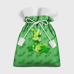Мешок для подарков Мохито - коктейль, цвет: 3D-принт