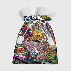 Подарочный мешок Цветное граффити и татуировки