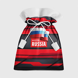Мешок для подарков Red & Black - Russia, цвет: 3D-принт