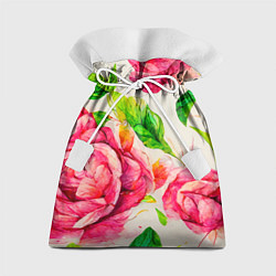 Мешок для подарков Яркие выразительные розы, цвет: 3D-принт