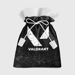 Мешок для подарков Valorant с потертостями на темном фоне, цвет: 3D-принт