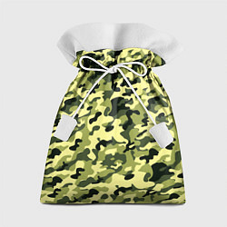 Подарочный мешок Камуфляж Зеленые листья