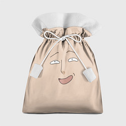 Мешок для подарков One Punch man Saitama face, цвет: 3D-принт
