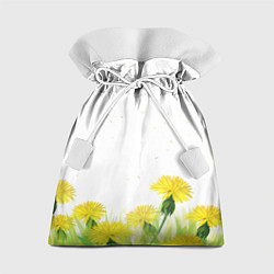 Мешок для подарков Поле желтых одуванчиков, цвет: 3D-принт
