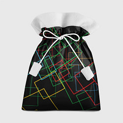 Подарочный мешок Разноцветные квадраты