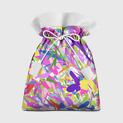 Мешок для подарков Сочные краски лета и бабочки, цвет: 3D-принт