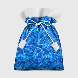 Мешок для подарков Синий лёд - текстура, цвет: 3D-принт