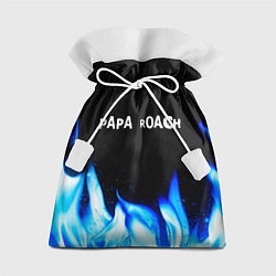 Мешок для подарков Papa Roach blue fire, цвет: 3D-принт