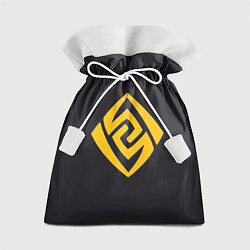 Мешок для подарков Гео стихия Genshin Impact, цвет: 3D-принт