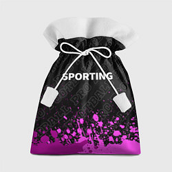 Мешок для подарков Sporting pro football: символ сверху, цвет: 3D-принт