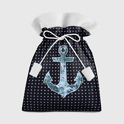 Мешок для подарков Anchor - ocean theme, цвет: 3D-принт