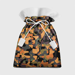 Мешок для подарков Камуфляж осенний лес, цвет: 3D-принт