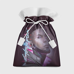 Мешок для подарков Киборг- Киберпанк, цвет: 3D-принт