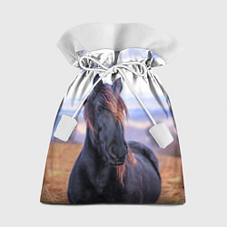 Мешок для подарков Черный конь, цвет: 3D-принт