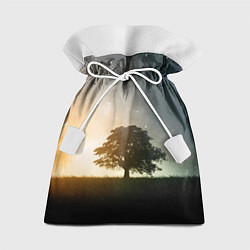 Подарочный мешок Раскидистое дерево на фоне звёздного неба