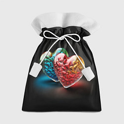Подарочный мешок Сердечки для влюблённых