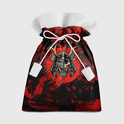 Мешок для подарков Самурай black red, цвет: 3D-принт