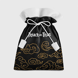 Мешок для подарков Attack on Titan anime clouds, цвет: 3D-принт