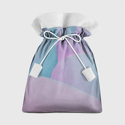 Мешок для подарков Розовые и голубые волны, цвет: 3D-принт