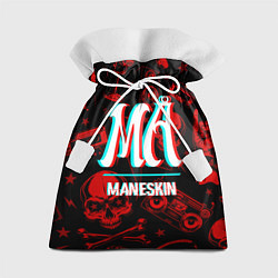 Мешок для подарков Maneskin rock glitch, цвет: 3D-принт