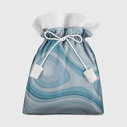 Подарочный мешок Волнообразные синие текстуры