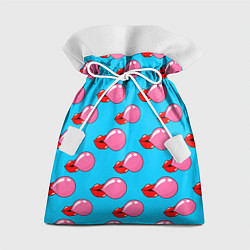 Мешок для подарков Губы с жвачкой, цвет: 3D-принт